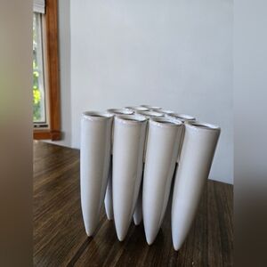 Modernist 10 Pod Stoneware Vase Triangular